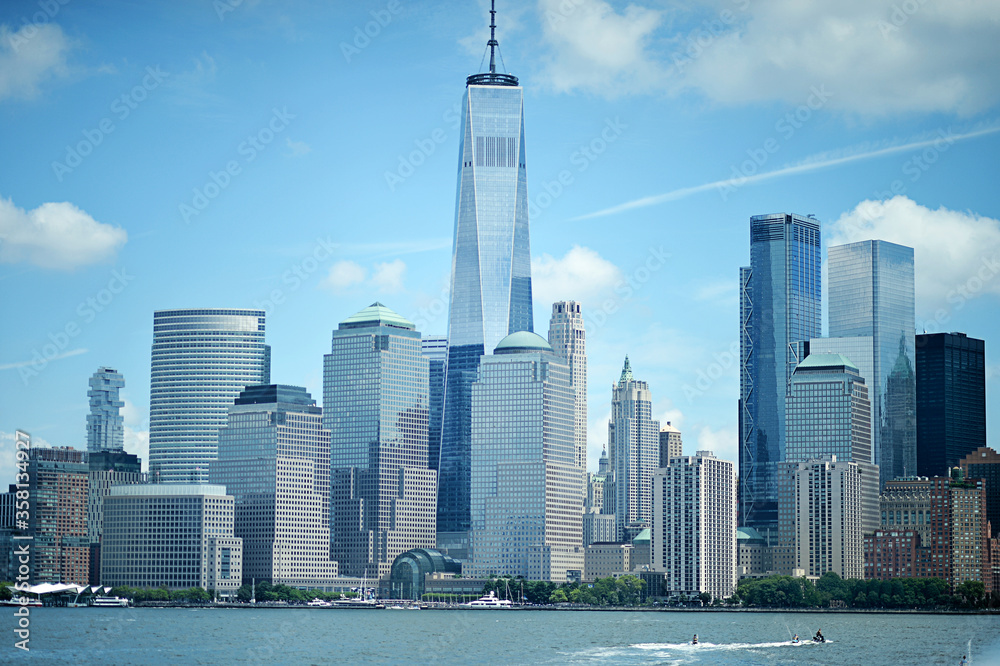 New York city skyline. United States of America