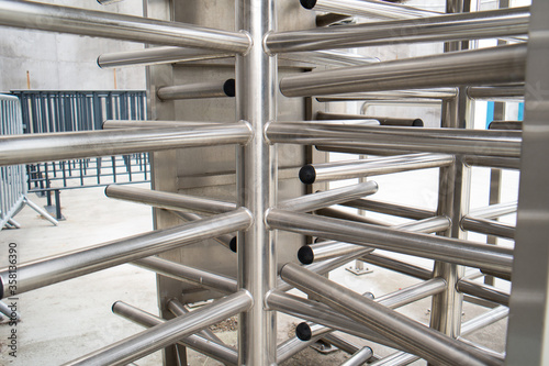 security gates for entering the facility