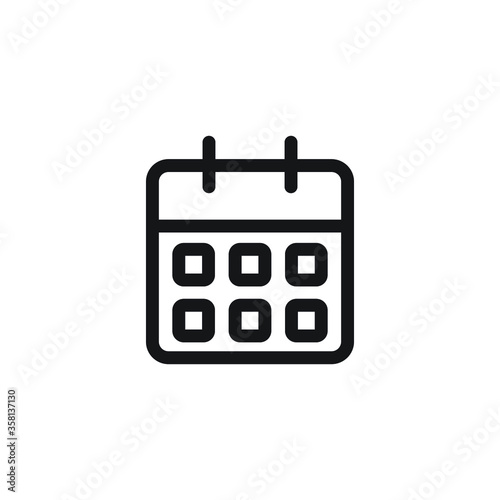 calendar icon vector sign