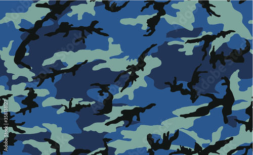 Navy camouflage seamless pattern