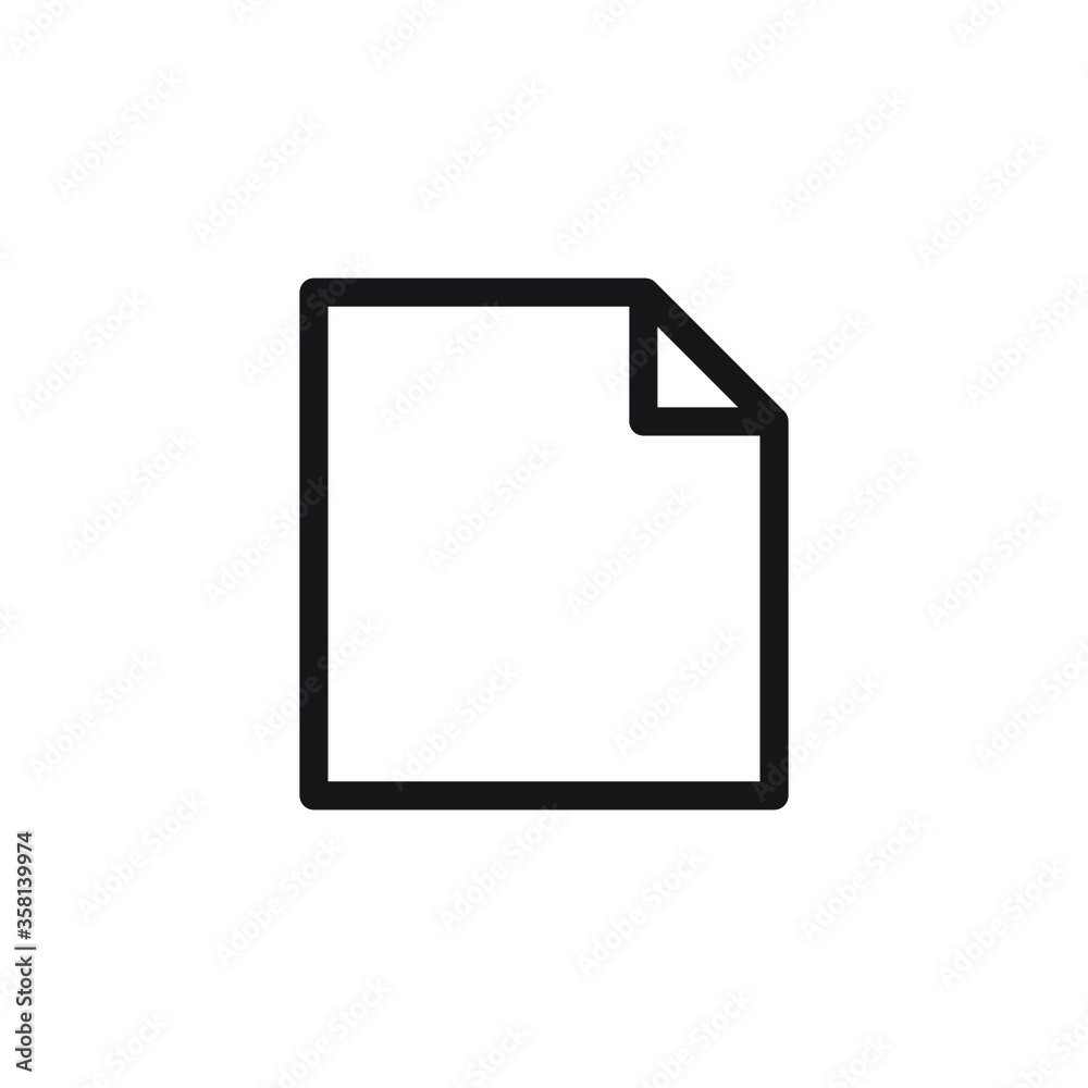 document icon vector sign 