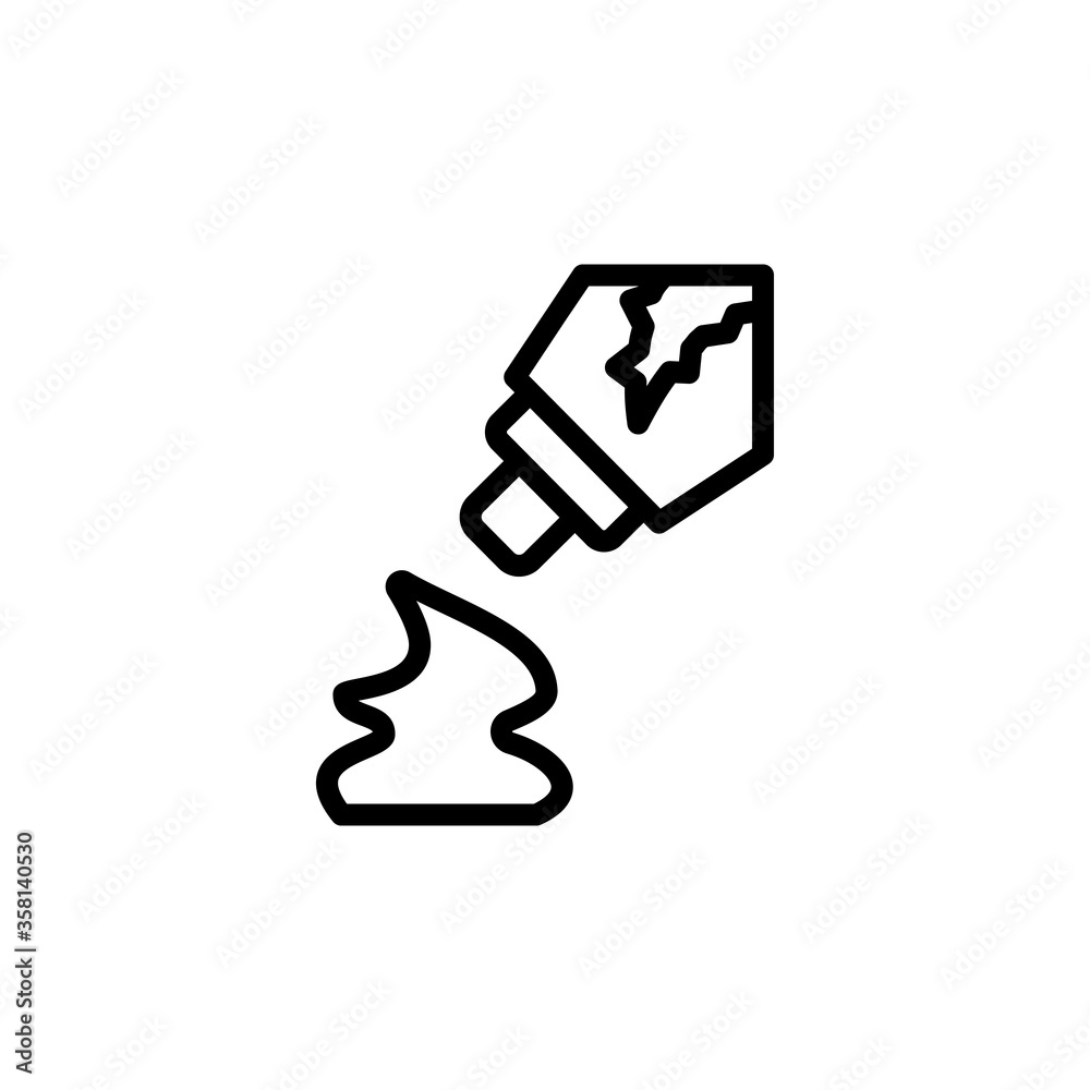 Hand cream aloe vera icon. Simple line, outline vector elements of healing plant icons for ui and ux, website or mobile application Hand cream aloe vera icon. Simple line, outline vector elements of healing plant icons for ui and ux, website or mobile application