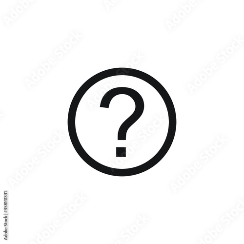 questions icon vector sign logo
