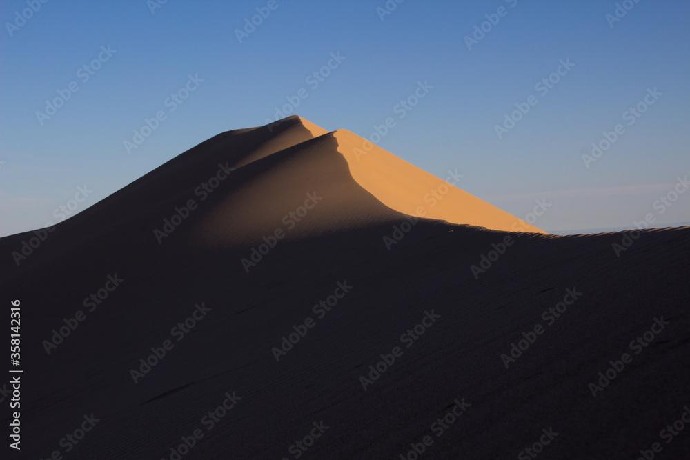 Giant Sand Dunes located in the Gobi Desert in Mongolia