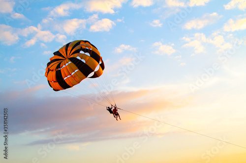 Parachute attraction on Langkawi island, Malaysia