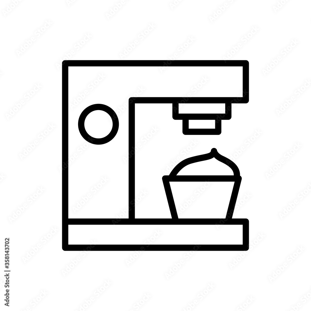 Ice cream, ice cream maker icon. Simple line, outline vector elements of freeze sweet icons for ui and ux, website or mobile application Ice cream, ice cream maker icon. Simple line, outline vector elements of freeze sweet icons for ui and ux, website or mobile application