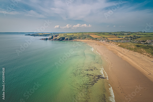 Praa Sands, Cornwall, England, Aerial, Drone photo