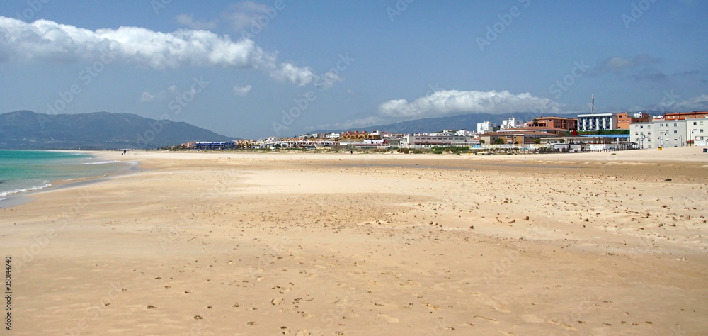 scenery landscape of seaside in spanish city Tarifa