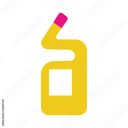 Isolated detergent bottle vector design