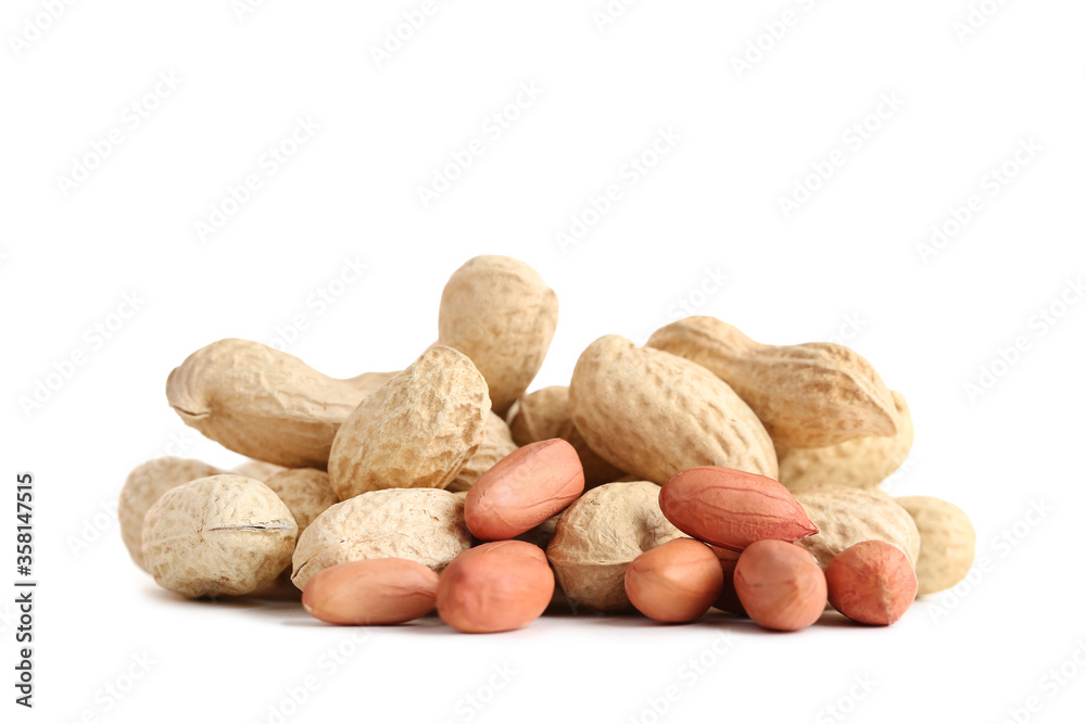 Peanuts in shell isolated on white background Peanuts in shell isolated on white background