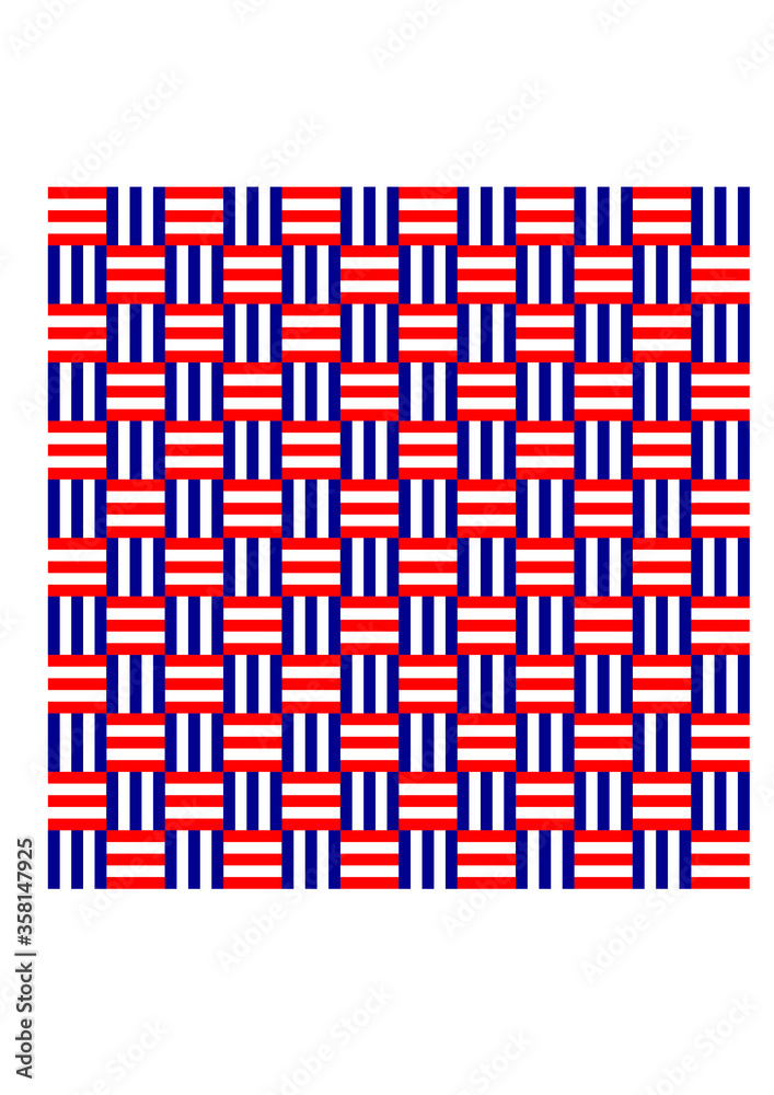 Red and navy weaving pattern, geometric textured background Red and navy weaving pattern, geometric textured background
