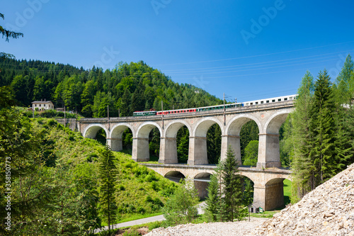 rail viaduct, Semmering Bahn, unesco world heritage, Lower Austria photo