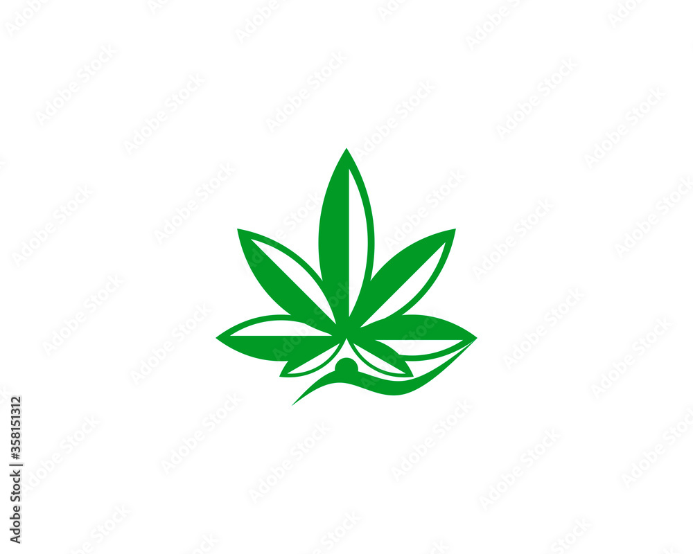 cannabis with wave below cannabis with wave below