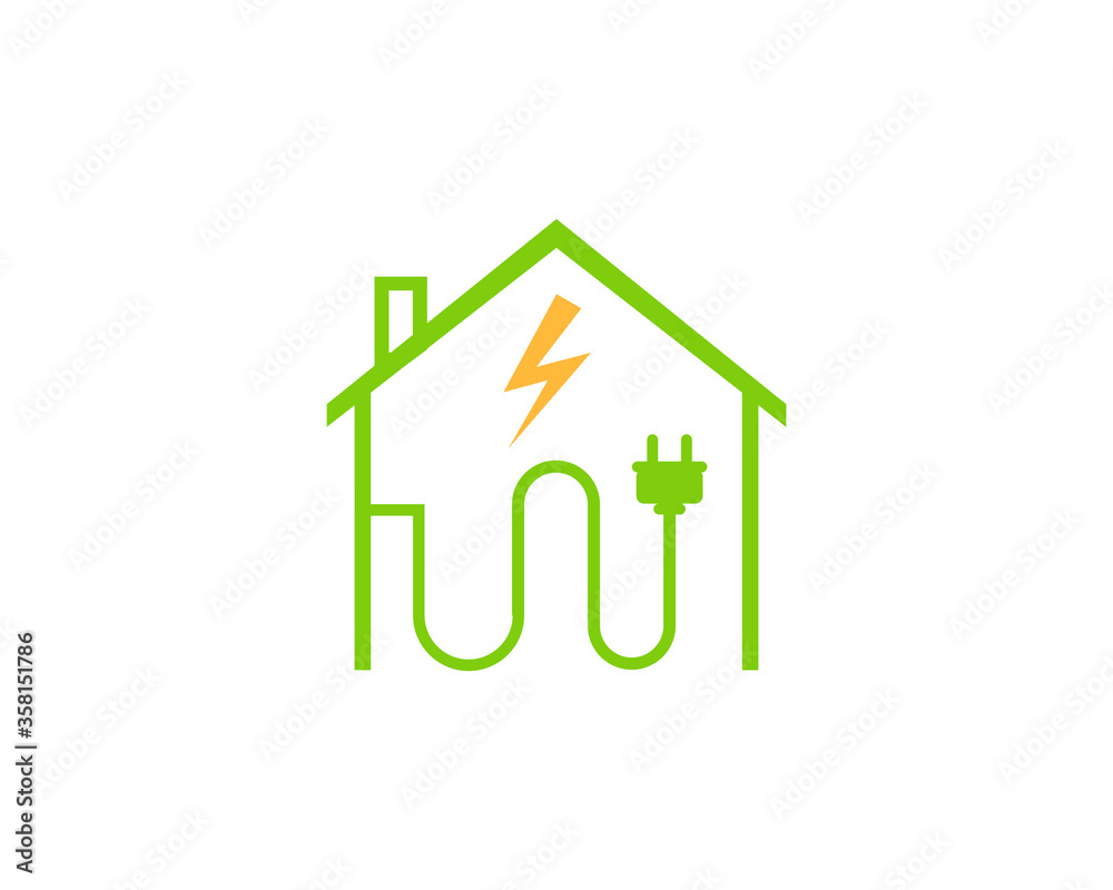 Green house with electrical energy Green house with electrical energy
