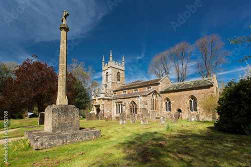 South Newington, Oxfordshire, England, 5th May 2016, St Peter ad Vincula Church