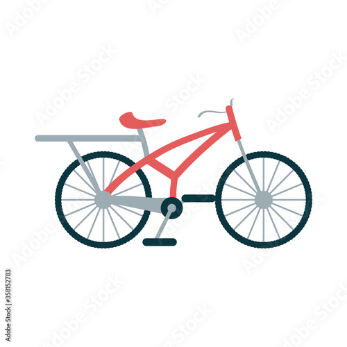 Isolated red bike vector design