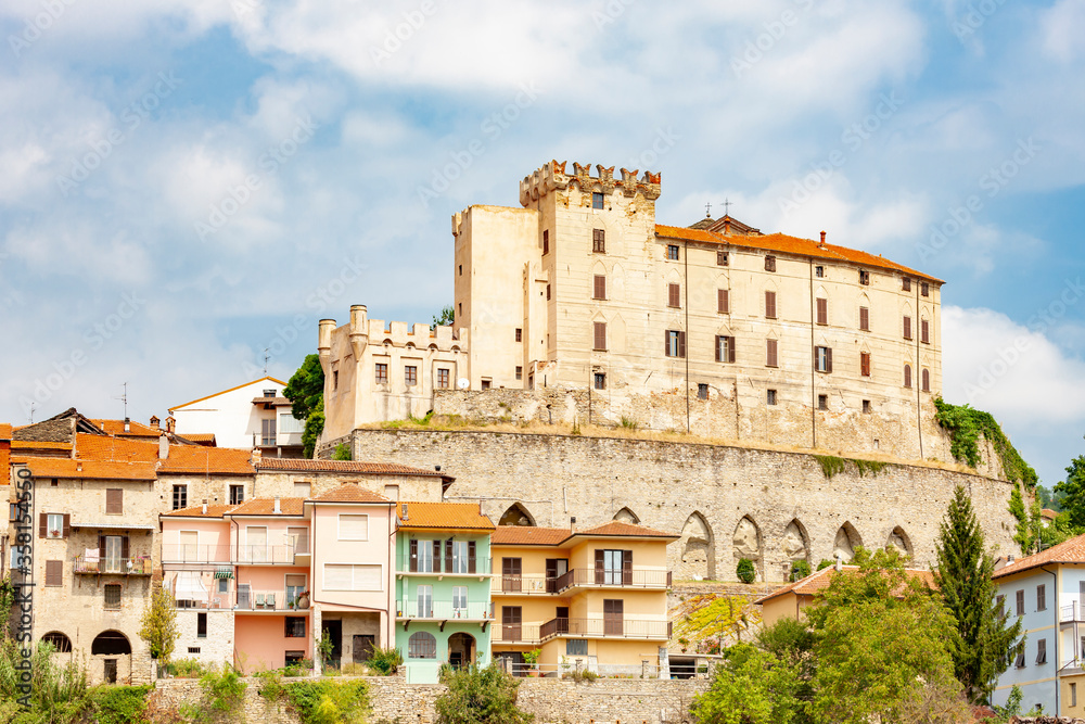 Monesiglio castle in Piedmont, Italy