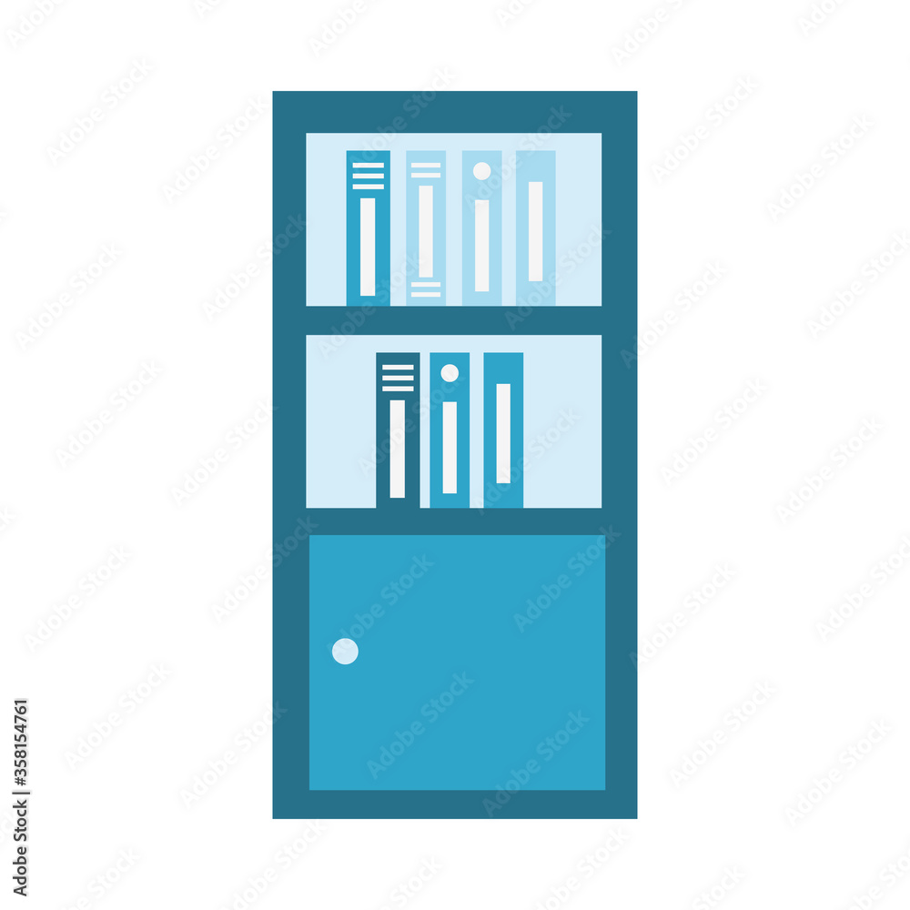 Isolated furniture with files vector design Isolated furniture with files vector design