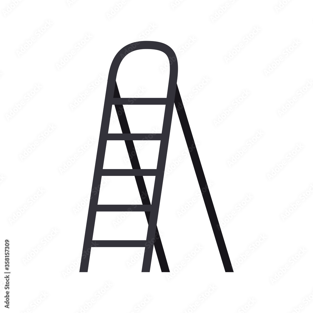 Isolated construction ladders vector design