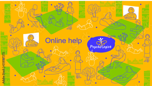 A screensaver for social networking.  For specialists in psychotherapy.