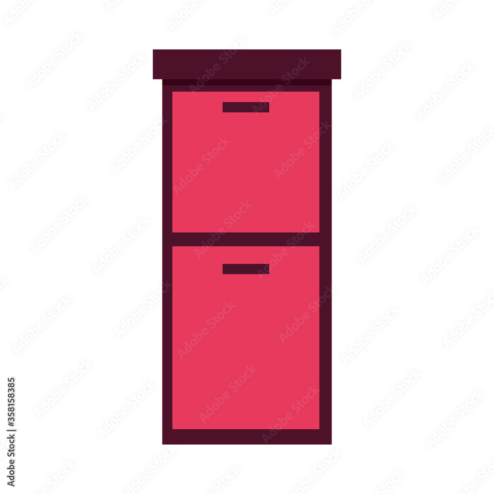Delivery red office boxes vector design Delivery red office boxes vector design