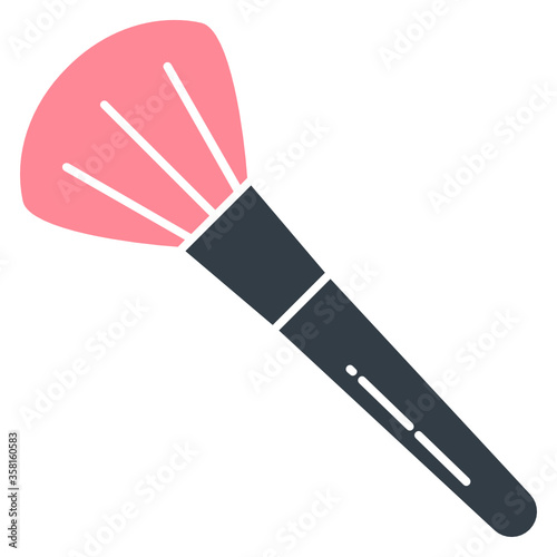 Makeup foundation Blush Tool Vector Icon Design  