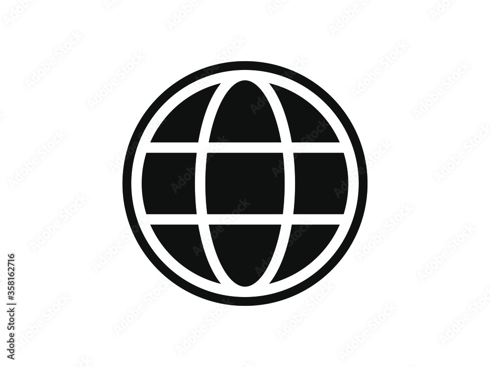 Earth icon. Globe vector illustration EPS10. Planet concept Earth icon. Globe vector illustration EPS10. Planet concept
