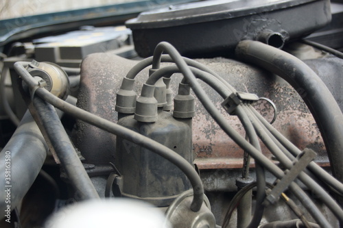 old car engine