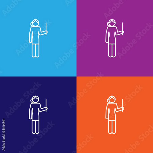 teacher icon. Education Symbol Sign Pictogram