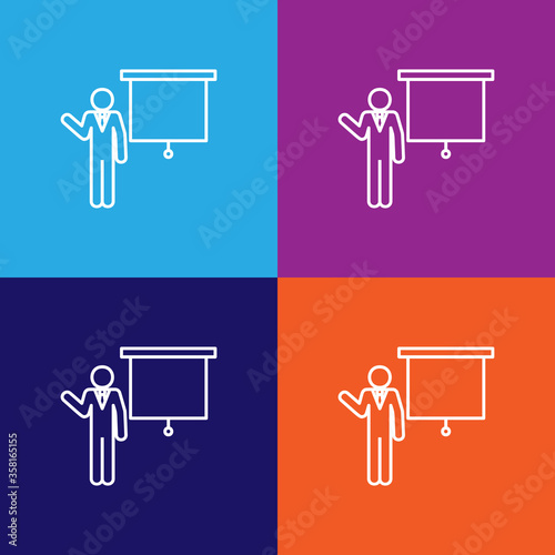 teacher icon. Education Symbol Sign Pictogram