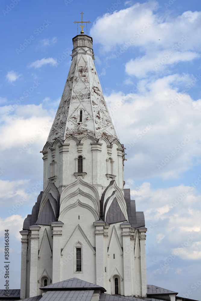 Architecture of Kolomenskoye park in Moscow. Popular landmark. Architecture of Kolomenskoye park in Moscow. Popular landmark.