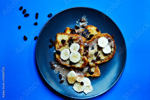 photography of vegan franch toast