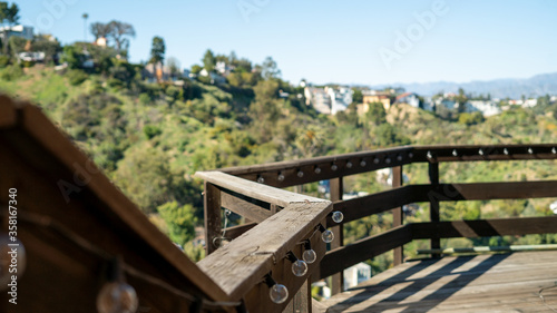 Laurel Canyon Wood Deck Daytime