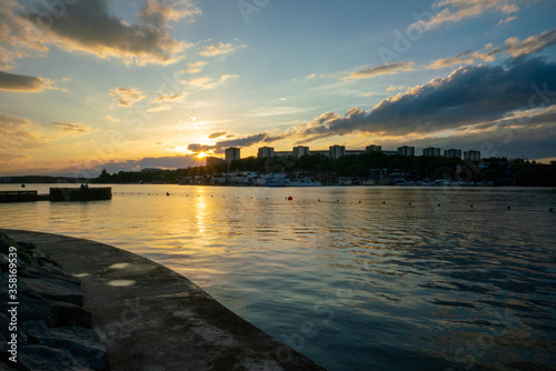 Sunset at stockholm, sweden lake © Omaly Darcia