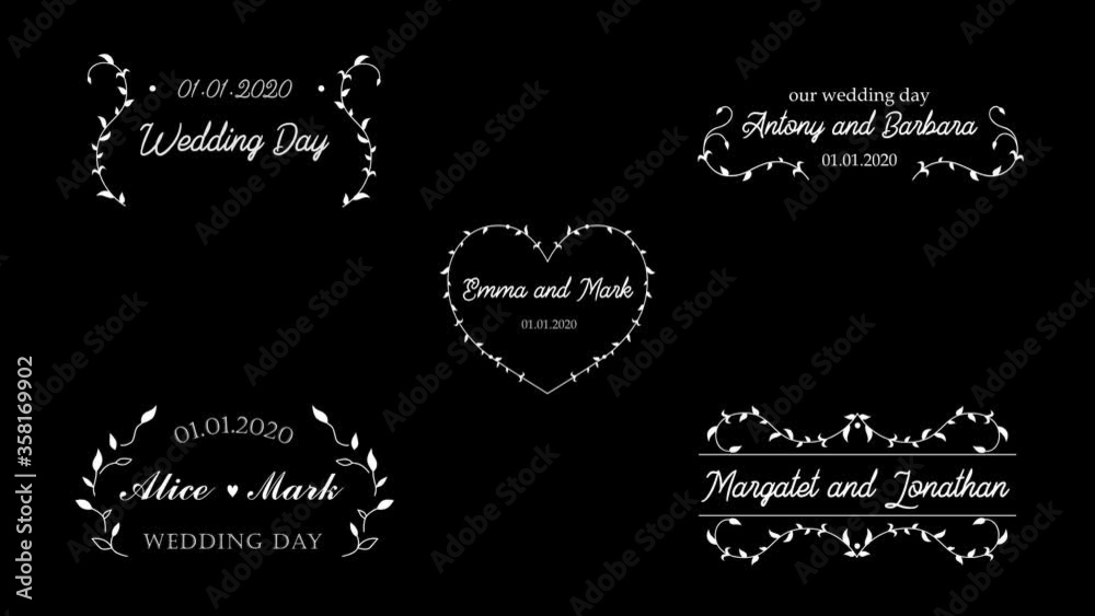 Wedding Forms Motion Graphics Pack 02. Easy to customize with your favorite software. Alpha channel included. Works with any video edition software. More elements in our portfolio. Wedding Forms Motion Graphics Pack 02. Easy to customize with your favorite software. Alpha channel included. Works with any video edition software. More elements in our portfolio.