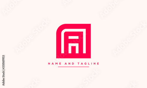 alphabet letters monogram icon logo A
