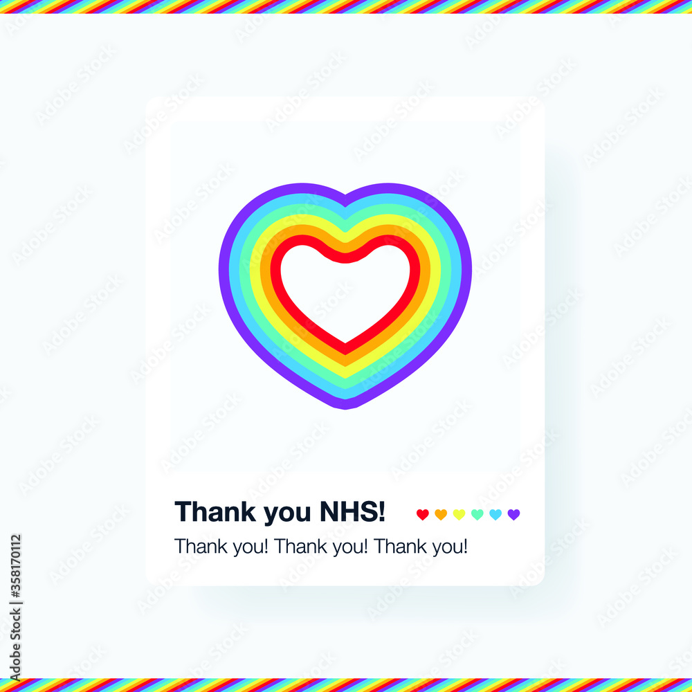 Rainbow Social Media Post Thank You NHS Support National Health rainbow-social-media-post-thank-you-nhs-support-national-health