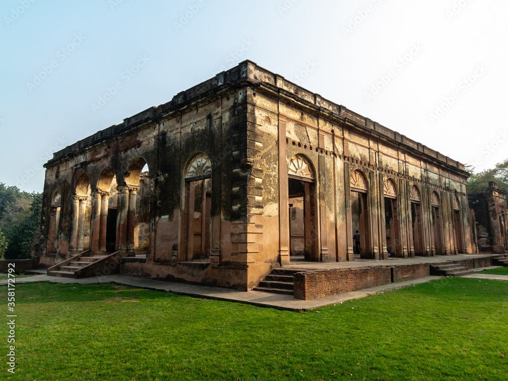 The old ruins of the British Residency in Lucknow