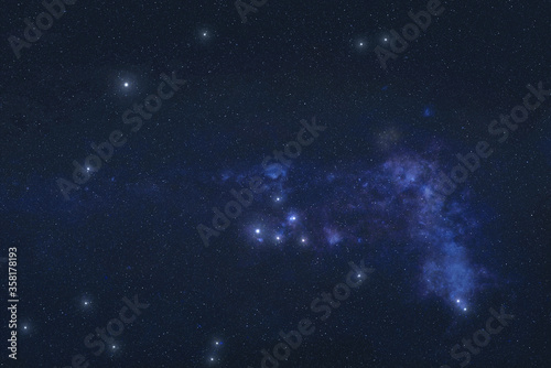 Fototapeta Naklejka Na Ścianę i Meble -  Taurus Constellation in outer space. Elements of this image were furnished by NASA