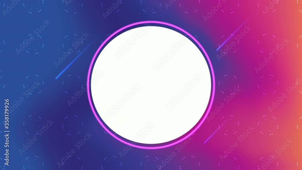 vivid and fluid color with circular frame background