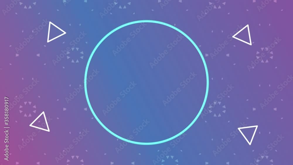 vivid and fluid color with circular frame background