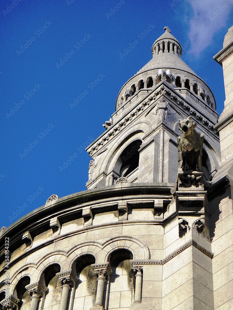 the detail of sacre coeur