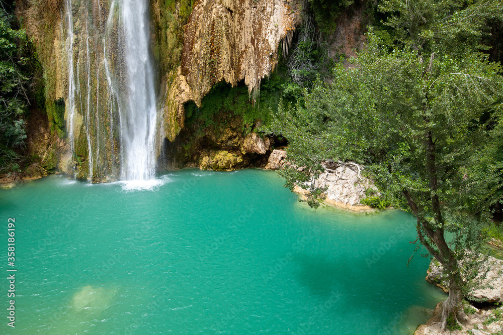 Cascade de Sillans (also written as Sillans la cascade) is one of the most beautiful waterfalls in France