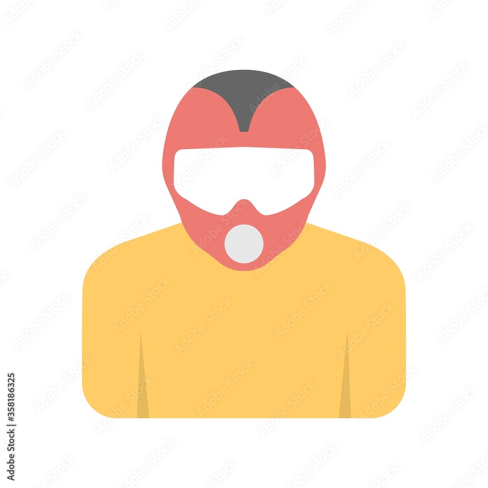 Motorcyclist icon in flat design style. Biker, bike rider sign for web, mobile or logo element. Motorcyclist icon in flat design style. Biker, bike rider sign for web, mobile or logo element.