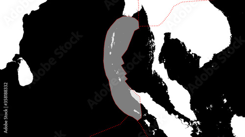 Burma tectonic plate - vectors photo