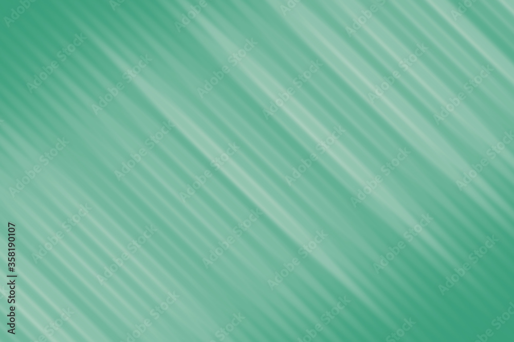 Fototapeta premium Abstract striped background graphic in muted shades of green and white, space for copy, text