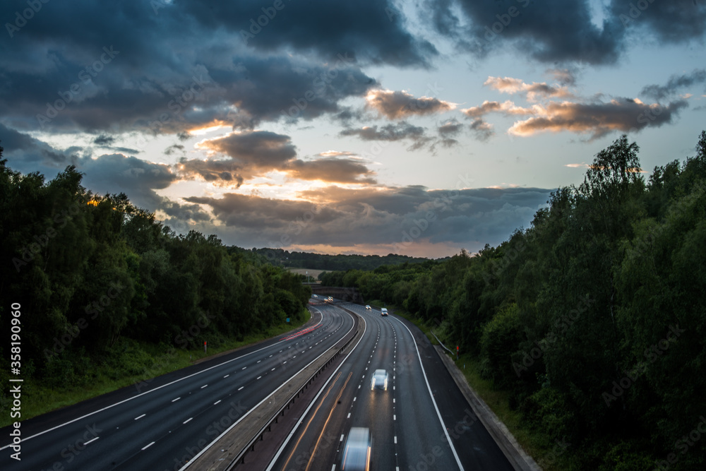 HDR UK Motorway in Light Traffic M27