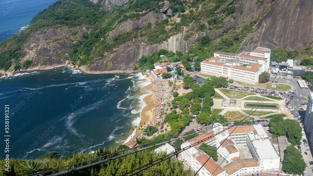 aerial view of Praia Vermelha