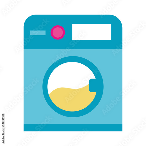 Isolated washing machine vector design