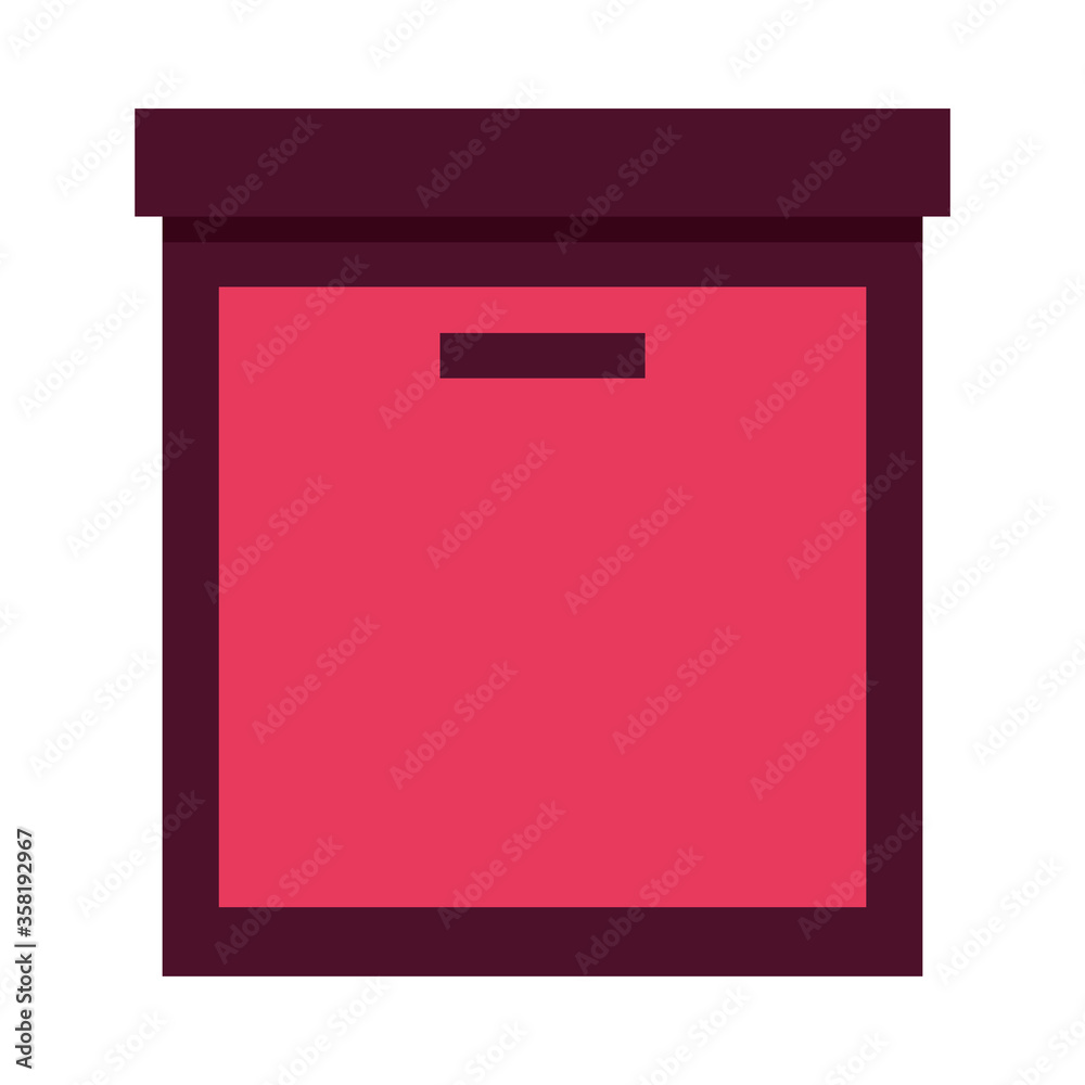 Delivery red office box vector design Delivery red office box vector design